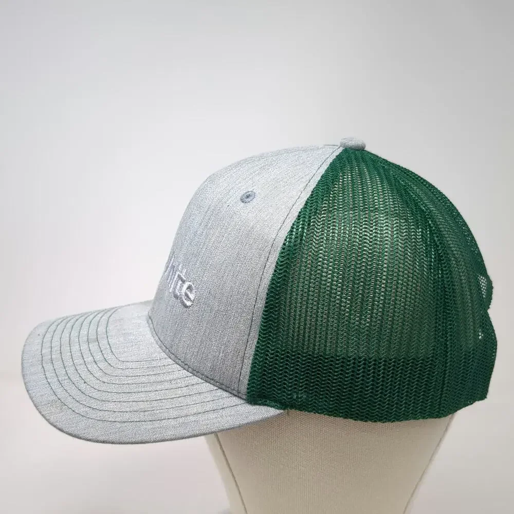 Richardson Trucker Hat Gray Green One Size RH White Construction Snapback
